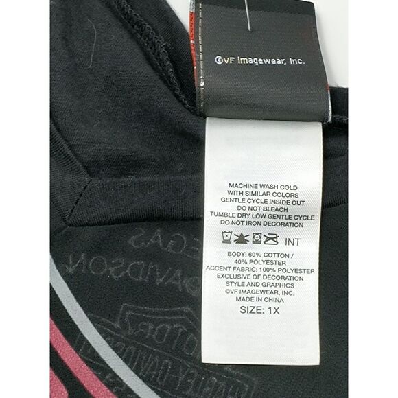 Harley-Davidson Women's Black and Pink Top - Picture 7 of 10